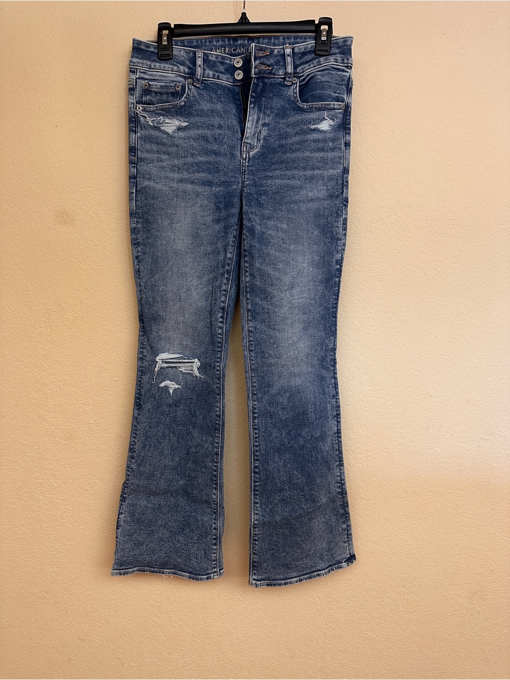 American Eagle High Rise Artist Flare Bootcut Jeans - Medium Wash